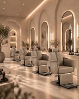 DECORS ALL Chaise de salon minimaliste en cuir PU, inclinable et réglable, pour usage commercial et esthétique