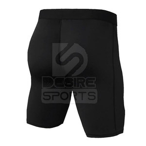 Wholesale Custom Logo <b>Men</b> <b>Compression</b> <b>Shorts</b> Elastic Waist Mid Solid Canvas High Quality Workout <b>Shorts</b> for Sale - Product Image 3