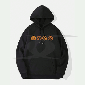 Sudadera con capucha extragrande para hombre con logotipo personalizado de felpa francesa informal de alta calidad con propiedades térmicas para Halloween de invierno - Product Image 1