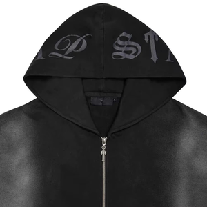 100% algodón personalizado Tie Dye Sudadera con capucha para hombres suéter coreano ajustable HooCd canguro bolsillo patrón sólido estilo Casual para otoño - Product Image 4