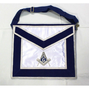 Masonic Regalia Free Masons Lodge Master Mason Delantal blanco bordado a mano - Product Image 4