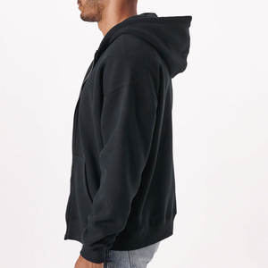 Meilleure qualité acide lavage fermeture éclair à capuche hommes 100% coton Vintage Style fermeture éclair surdimensionné épais GSM sweats à capuche hommes - Product Image 6