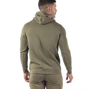 Sudadera con capucha ajustada para hombre, patrón sólido de alta calidad, con capucha, técnica teñida lisa, interior forrado de invierno, el mejor precio - Product Image 2