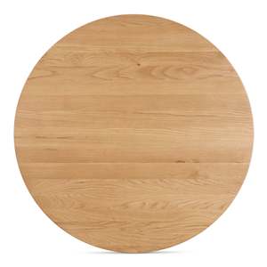 Table basse durable Rumieneta en bois massif avec pieds uniques, finition naturelle, design moderne - Product Image 5