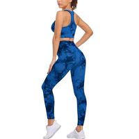 2024 Neuester Stil V-Form Atmungsaktives Damen-Yoga-Set Schnell Trocknende Sportbekleidung Günstiges 2-Teiliges Leggings-BH-Set