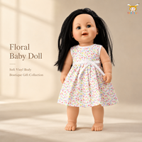 TUSALMO Vente en gros de poupées pour filles personnalisées de 21 pouces, poupée bébé blanche en vinyle souple, cheveux bouclés, plusieurs tenues, éducatif, OEM ODM