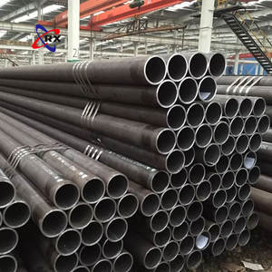 Tubo circolare saldato in acciaio al carbonio ERW, sezione cava, tubo in acciaio dolce per costruzioni, tubo metallico standard industriale - Product Image 4