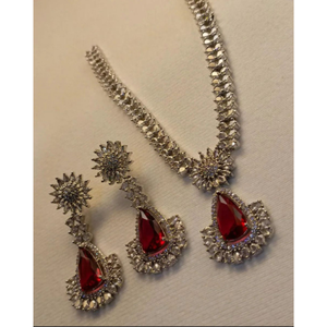 TRAVAIL DE PIERRE ARGENT DORÉ ÉLÉGANTE TRAVAIL AMÉRICAIN DE DIAMANTS BIJOUX ARTIFICAUX PAKISTANI BIJOUX TRADITIONNELS SERVICE OEM ODM - Product Image 2