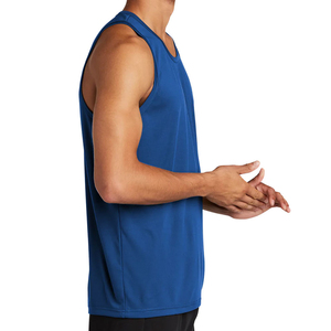 Débardeurs sur mesure grande taille pour hommes dernier style sans manches respirant couleur unie coton spandex durable pour hommes OEM - Product Image 6