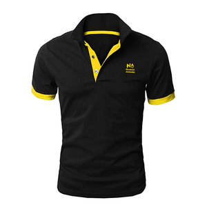 Polo deportivo de punto suave y cómodo para hombre, color sólido, logotipo personalizado, alta calidad, novedad - Product Image 1