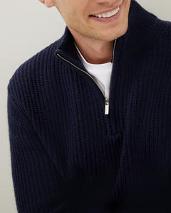 Camisa Polo Clásica Nueva Exclusiva con Cierre de Cremallera de Cuarto, Manga Larga para Hombre, Prenda Informal Cómoda y Transpirable Imprescindible - Product Image 4