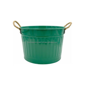 Cubo enfriador de bebidas de Metal galvanizado, bañera para bebidas, vino frío, cerveza para fiestas en casa, estilo de servicio de bebidas - Product Image 2