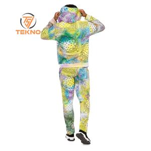 Chándal de sublimación para hombre llamativo con puños elásticos de gráficos de impresión completa únicos y tela transpirable para uso durante todo el día - Product Image 2