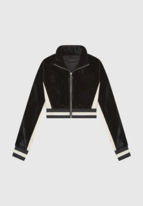 PromotionFashion Velvet Crop Top y Long Flare Pants Chándal 2 Pc Sweat Jogger Trajes Ropa de otoño para mujeres Chándal de terciopelo - Product Image 6