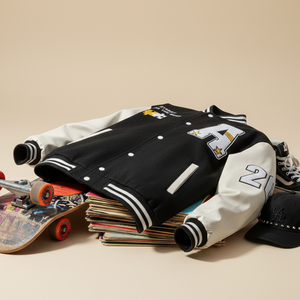 Chaqueta Universitaria de Lana y Cuero PU |   Parches y Bordados Personalizados |   Fabricante Mayorista a Granel - Product Image 5