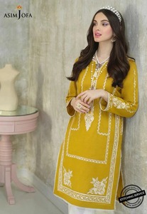 Asim Jofa Modest Vintage Anarkali Trois pièces Salwar Kameez Dupatta Lavable à porter quotidiennement pour la saison estivale Service OEM disponible - Product Image 2
