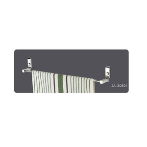 Porte-serviettes de bain simple classique Nickel brossé mural SUS304 en acier inoxydable utilisation d'hôtel porte-serviettes de salle de bain - Product Image 5