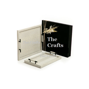 Plateau à dessert en chocolat de la plus haute qualité, fait à la main, en bois, de couleur grise, plateau de service pour les aliments, pour les mariages et les fêtes - Product Image 3