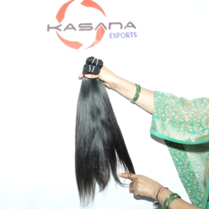 Machine Double Trame Non Transformé Fabrique Faisceau Temple Indien Couleur Naturelle Femmes Noires Vague Profonde Extensions de Cheveux Humains - Product Image 3