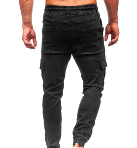 Pantalones Jogger Cargo de Lona Cómodos y Ajustados para Hombre, Transpirables, Ligeros y de Alta Calidad para Salidas Informales, Ropa de Trabajo y Fitness - Product Image 3