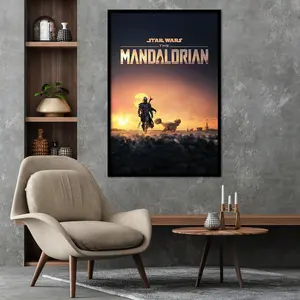 Póster de Estilo Moderno de The Mandalorian, Impresión en Lienzo para Decoración de Pared - Product Image 4
