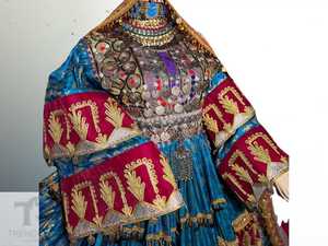 Los últimos vestidos KUCHI afganos bordados a mano modernos para mujer con encaje y volantes con estampado floral-MOQ bajo hecho a medida al por mayor - Product Image 3