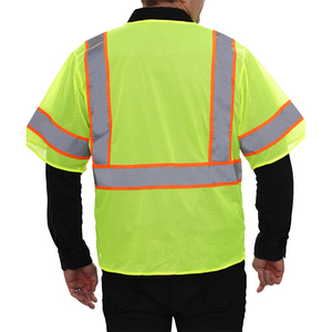 Hi Vis Safety Vest Hi Visibility Construction Work Wear Custom Logo and Custom <b>Number</b> Size Safety Vest for Men - Product Image 4