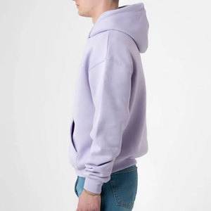 Sudadera clásica extragrande de algodón grueso, estilo streetwear, con logo personalizado para hombre - Product Image 2