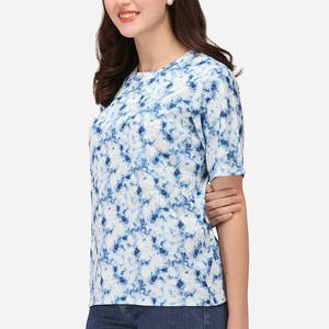 T-shirt décontracté pour femme, col rond, été, éco-responsable, mélange Spandex/Polyester 220g, séchage rapide, respirant, haute qualité, manches courtes - Product Image 5