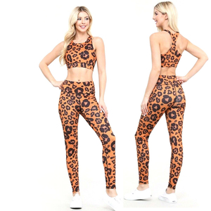 Ensemble 3 pièces de sport pour femme grande taille : hauts de fitness couleur unie, leggings évasés et taille élastique, pour gym, fitness, yoga et entraînement - Product Image 4