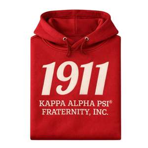 1911 Kappa Alpha Psi Fraternity Chenille Hoodie True To Size Premium Fleece Embroidered Greek Letter Crest Classic <b>Apparel</b> - Product Image 6