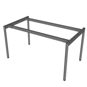 OMA II System 140x80cm Industrial Style <b>Office</b> Furniture Powder Coated HCOM205 with Steel Frame Assembly - Product Image 3