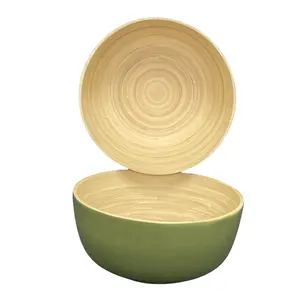 Best Choice Ecofriendly Healthcare Organic Spun Bamboo Bowls Safe For Health Homeware Crafts Made In Vietnam