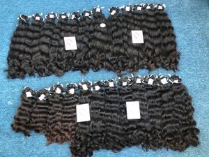 100% naturel aligné cuticule vierge cambodgien vietnamien Remy cheveux faisceaux 10-50 \ "vagues profondes peau trame Extension matière première - Product Image 6