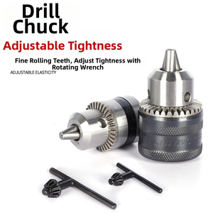 <span class=keywords><strong>Mandrin</strong></span> de perceuse à trois mâchoires en acier à serrage excentrique auto-serrant pour perceuse à percussion, adaptateur de clé électrique - Product Image 6