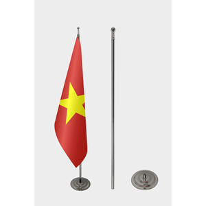 Drapeau d'intérieur officiel du Vietnam, technique d'impression numérique, matériau en aluminium, élégant et durable - Product Image 2
