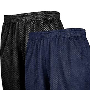 Short d'entraînement personnalisé taille moyenne pour hommes motif solide toile tissu teint nature séchage rapide respirant Fitness entraînement Gym Sports - Product Image 2