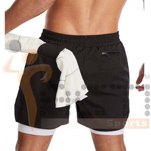 Mens Running <b>Shorts</b> Outdoor Training <b>Shorts</b> Male Jogging Gym Fitness 2 in 1 <b>Shorts</b> With <b>Longer</b> Liner - Product Image 5