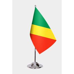 Bandera de Escritorio Personalizada del Congo de 3x5 pies, Impresión Digital en Satén, Plástico, Poliéster, Seda, para Seguros Automotrices, Logotipo Personalizado - Product Image 1