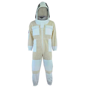 Traje de apicultura de algodón profesional Traje de apicultor de abejas a prueba de picaduras Hombres y mujeres Capucha de velo de esgrima ventilada - Product Image 6