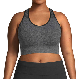 Soutien-gorge de sport pour femmes grande taille, respirant, à maintien élevé, simple, haute qualité, vente chaude, meilleur prix, quantité en gros, couleur unie - Product Image 2