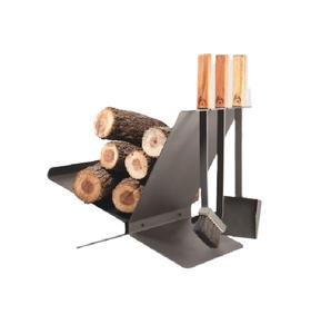 Porte-bûches en fer pour cheminée intérieure à haute tendance avec structure stable et style moderne adapté à la vie en appartement - Product Image 3