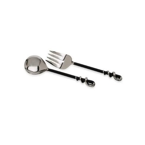 stainless steel & brass dinner serving cutlery set of 2 for hotel & restaurant metal dinner flatware set for kitchen ware - Product Image 6