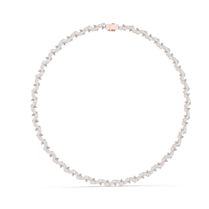 สร้อยคอเพชรแล็บโกรว์ 14.289 กะรัต ความใส VVS-VS เพชร CVD ในทอง 18KT, 14KT  ทองคำสีชมพู, สีเหลือง, สีขาว หรูหรา - Product Image 5