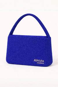 Designer Beaded Handbag for <b>Ladies</b> Handmade Luxury Fashion Hand Bag with Crystal and Pearl Beads Elegant Top Handle Women Purse - Product Image 4