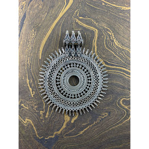 Pendentif et breloque en argent style bohème chic, élégant accessoire de collier de style bohème - Product Image 1