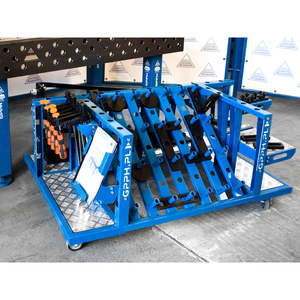 Carro GPPH M 1300x900x600mm Carro de herramientas para accesorios de mesa de soldadura, agujeros de 28mm - Product Image 3