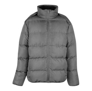 Venta al por mayor de alta calidad de encargo del logotipo de la burbuja Puffer chaqueta Unisex XS tamaño de la chaqueta de invierno de piel bolsillos de los hombres ODM lienzo OEM impreso - Product Image 1