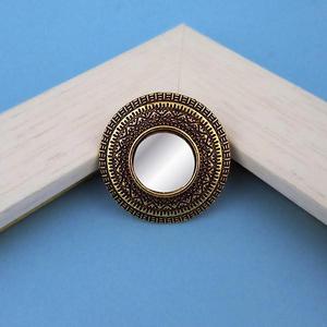 Jeweljunk Anillo de moda con espejo chapado en oro antiguo ajustable Modelo 1505508A - Product Image 1