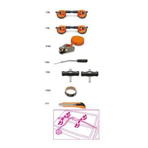 BETA Assortiment de 8 outils essentiels pour la réparation de vitres de voiture Ensembles d'outils haut de gamme - Product Image 1